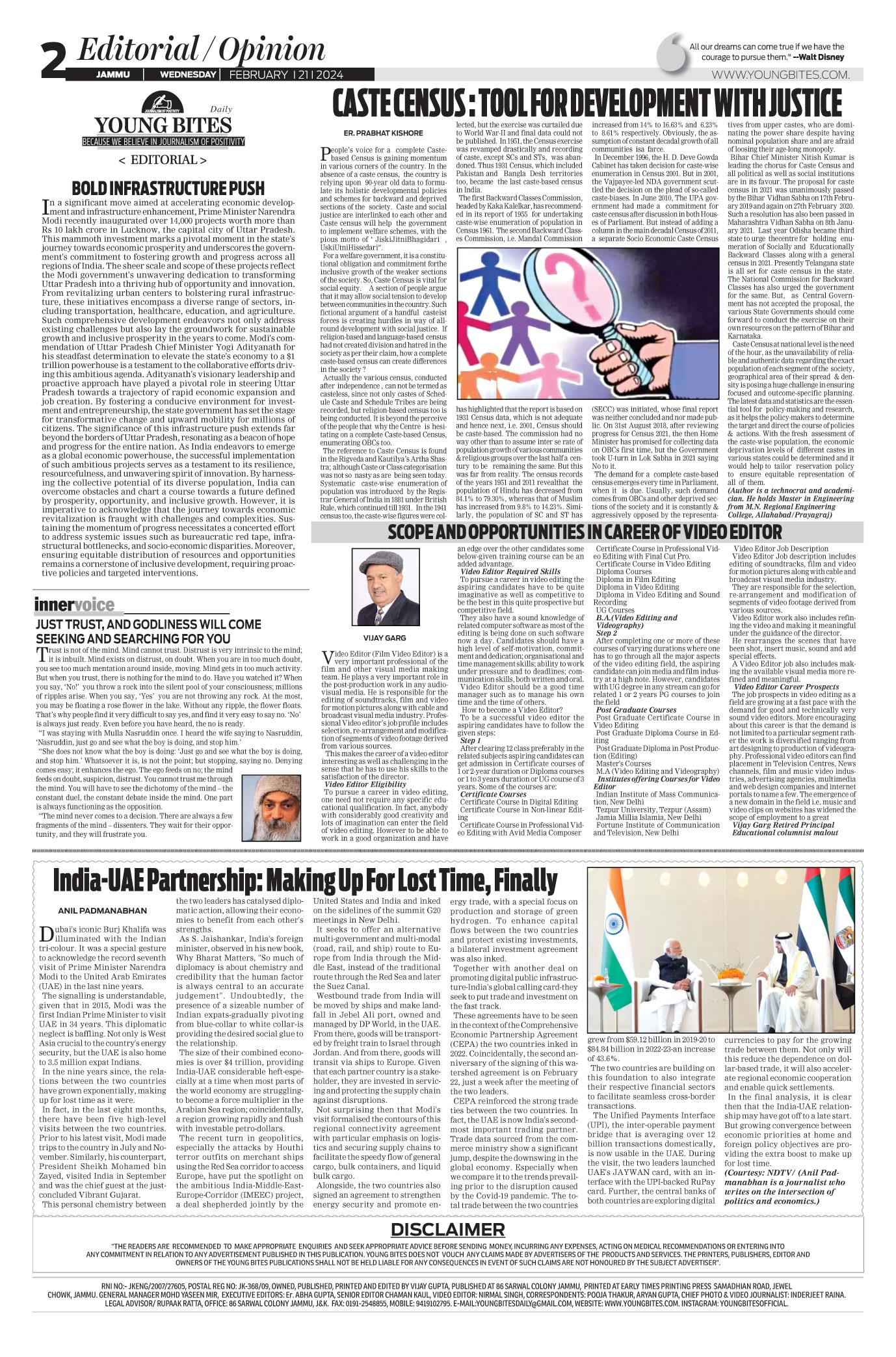 Young Bites EPaper Leading News Paper Jammu Kashmir